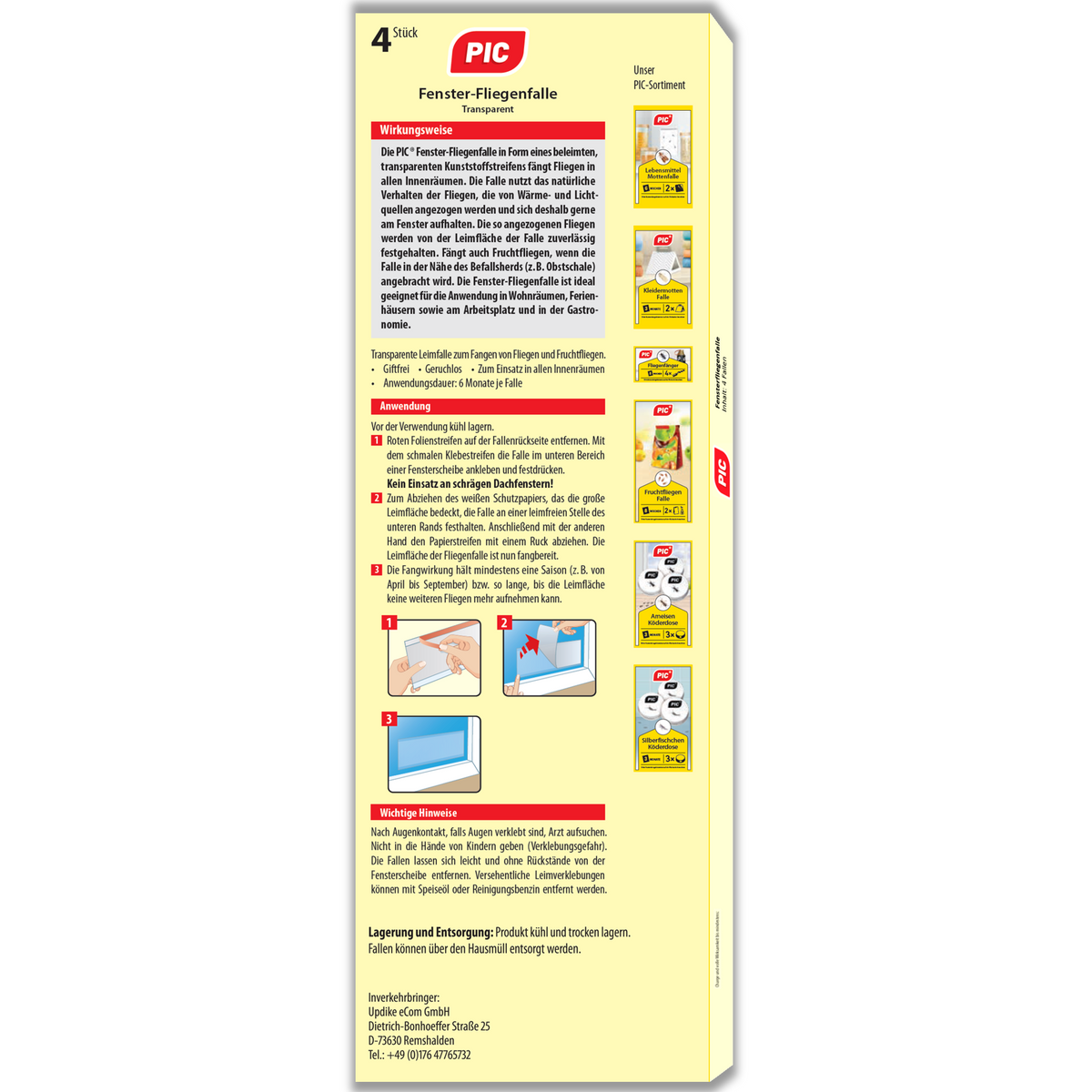 PIC Fenster Fliegenfalle