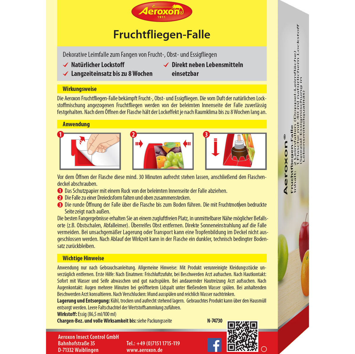 Aeroxon Fruchtfliegenfalle