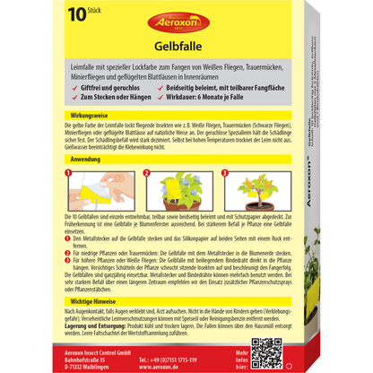 Aeroxon Gelbfalle (Gelbtafel, Gelbsticker)